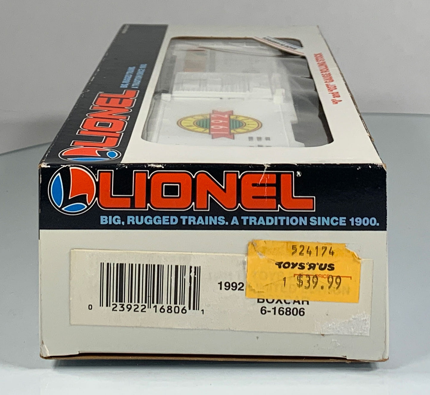 LIONEL • O GAUGE • 1992 Toys R Us Limited Edition Boxcar 6-16806 • NEW OLD STOCK