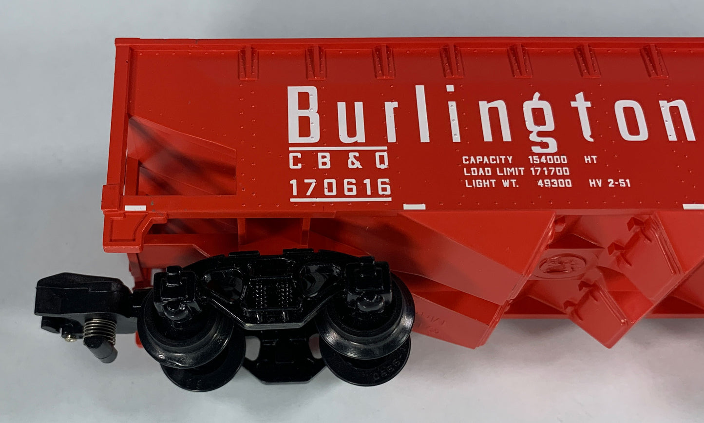 AMERICAN FLYER • S GAUGE • 2003 Burlington Hopper w Coal Load 6-48622 • EX COND