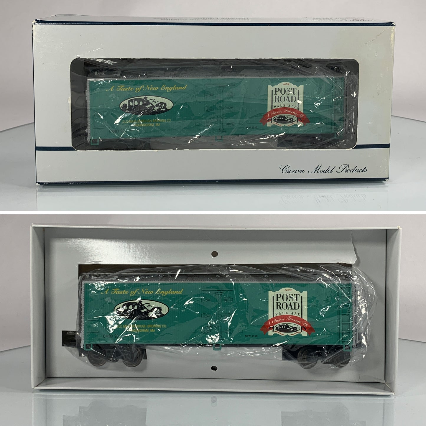 CROWN MODEL PRODUCTS • S GAUGE • 1998 Post Road Pale Ale Reefer SR-9050• EX COND