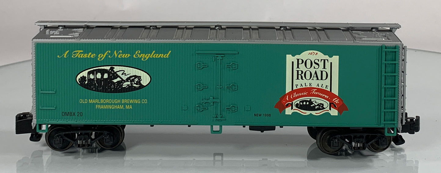 CROWN MODEL PRODUCTS • S GAUGE • 1998 Post Road Pale Ale Reefer SR-9050• EX COND