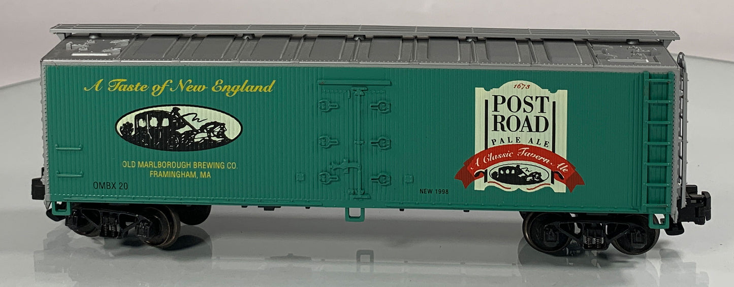 CROWN MODEL PRODUCTS • S GAUGE • 1998 Post Road Pale Ale Reefer SR-9050• EX COND