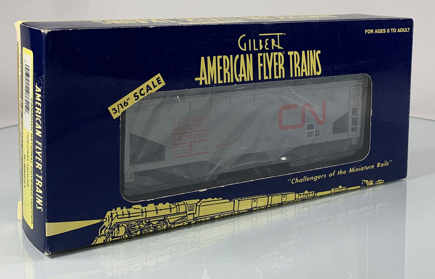AMERICAN FLYER • S GAUGE • 2002 Canadian National Covered Hopper 6-48621 • NEW OLD STOCK