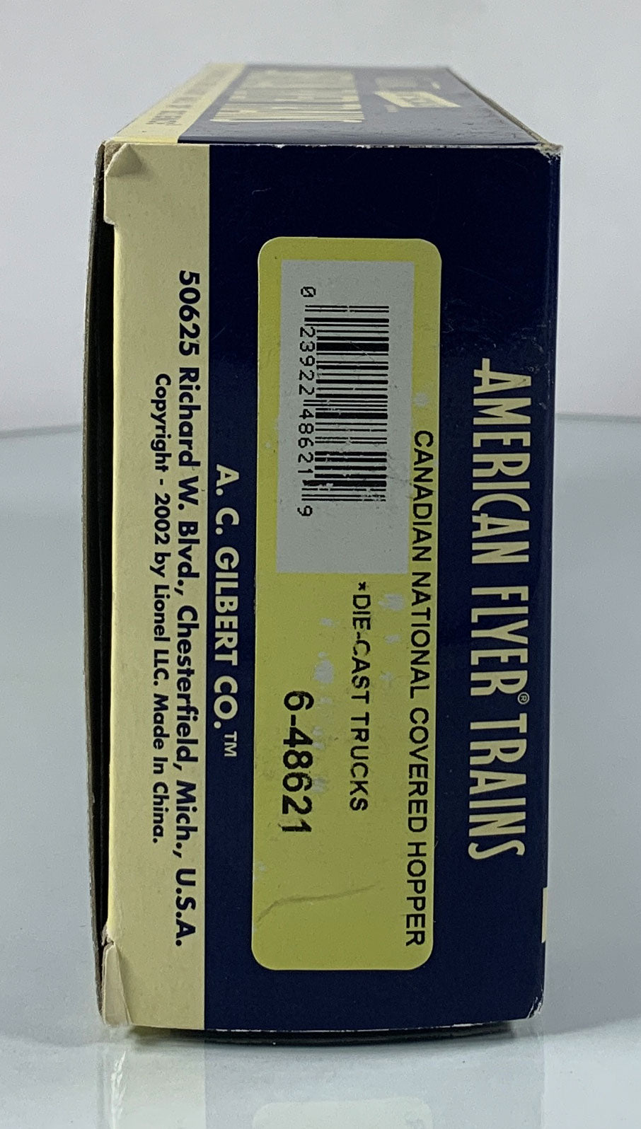 AMERICAN FLYER • S GAUGE • 2002 Canadian National Covered Hopper 6-48621 • NEW OLD STOCK
