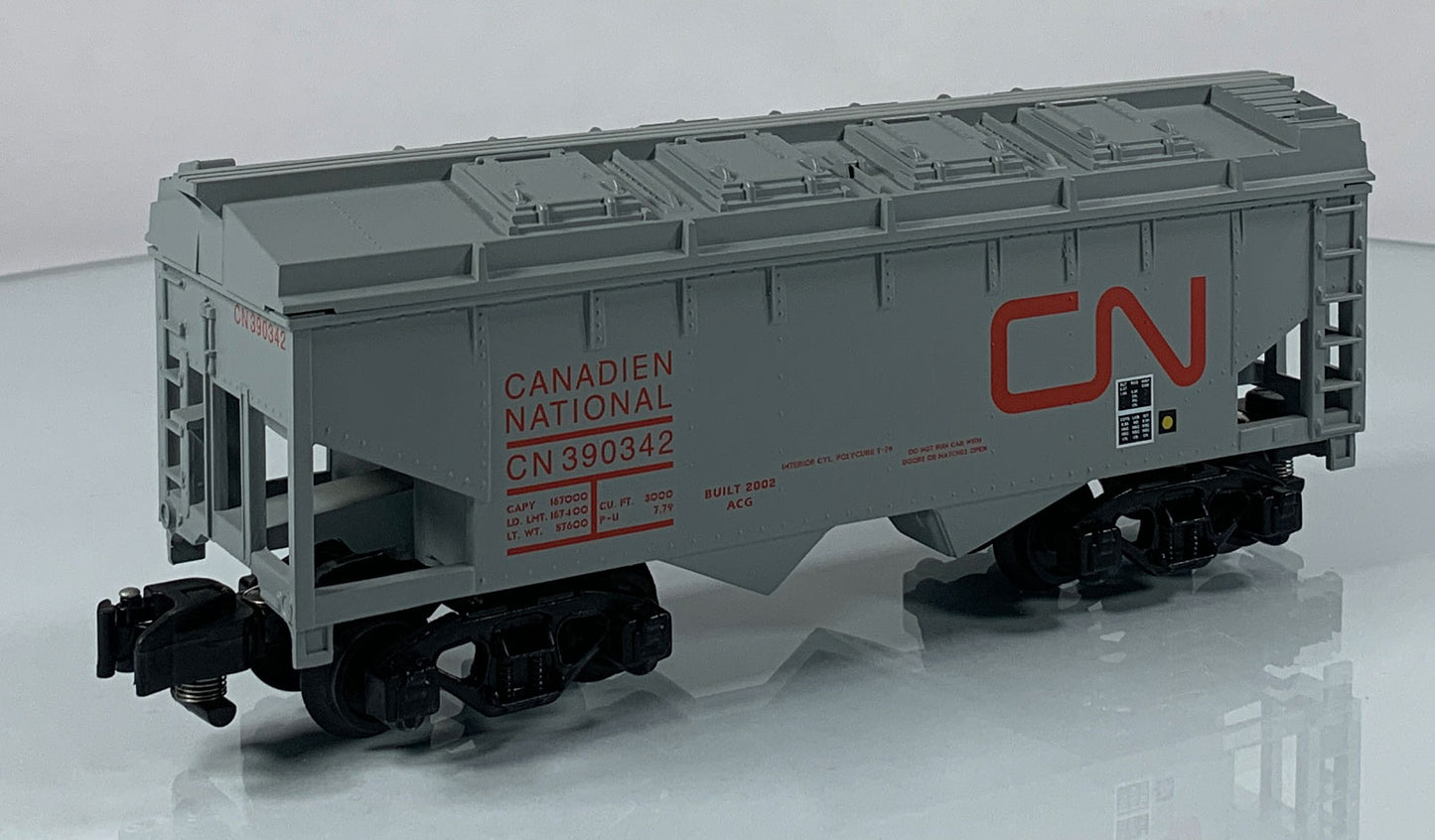 AMERICAN FLYER • S GAUGE • 2002 Canadian National Covered Hopper 6-48621 • NEW OLD STOCK
