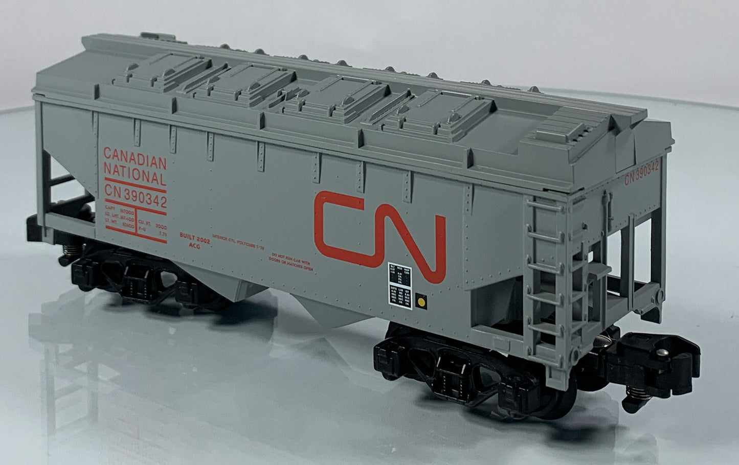 AMERICAN FLYER • S GAUGE • 2002 Canadian National Covered Hopper 6-48621 • NEW OLD STOCK
