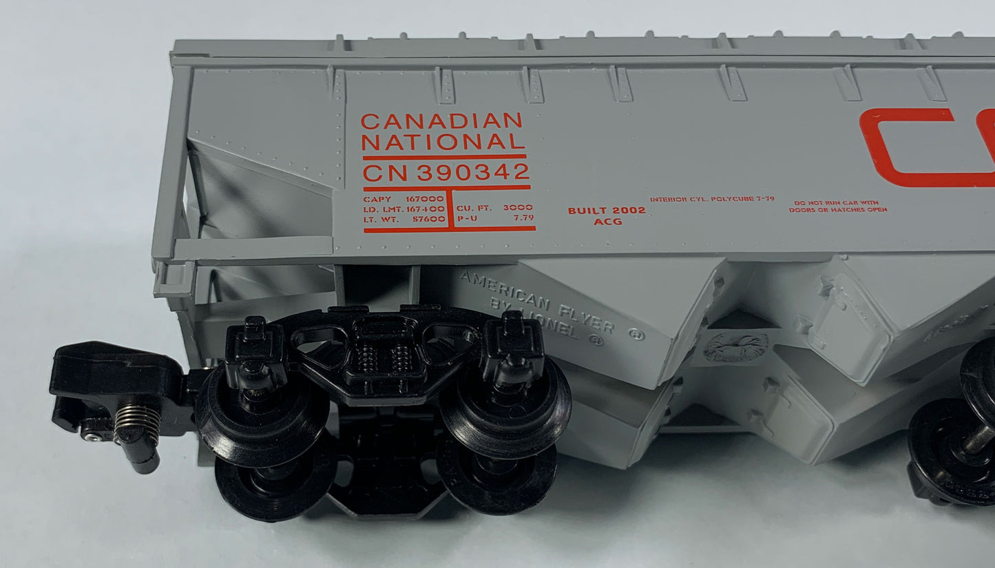 AMERICAN FLYER • S GAUGE • 2002 Canadian National Covered Hopper 6-48621 • NEW OLD STOCK