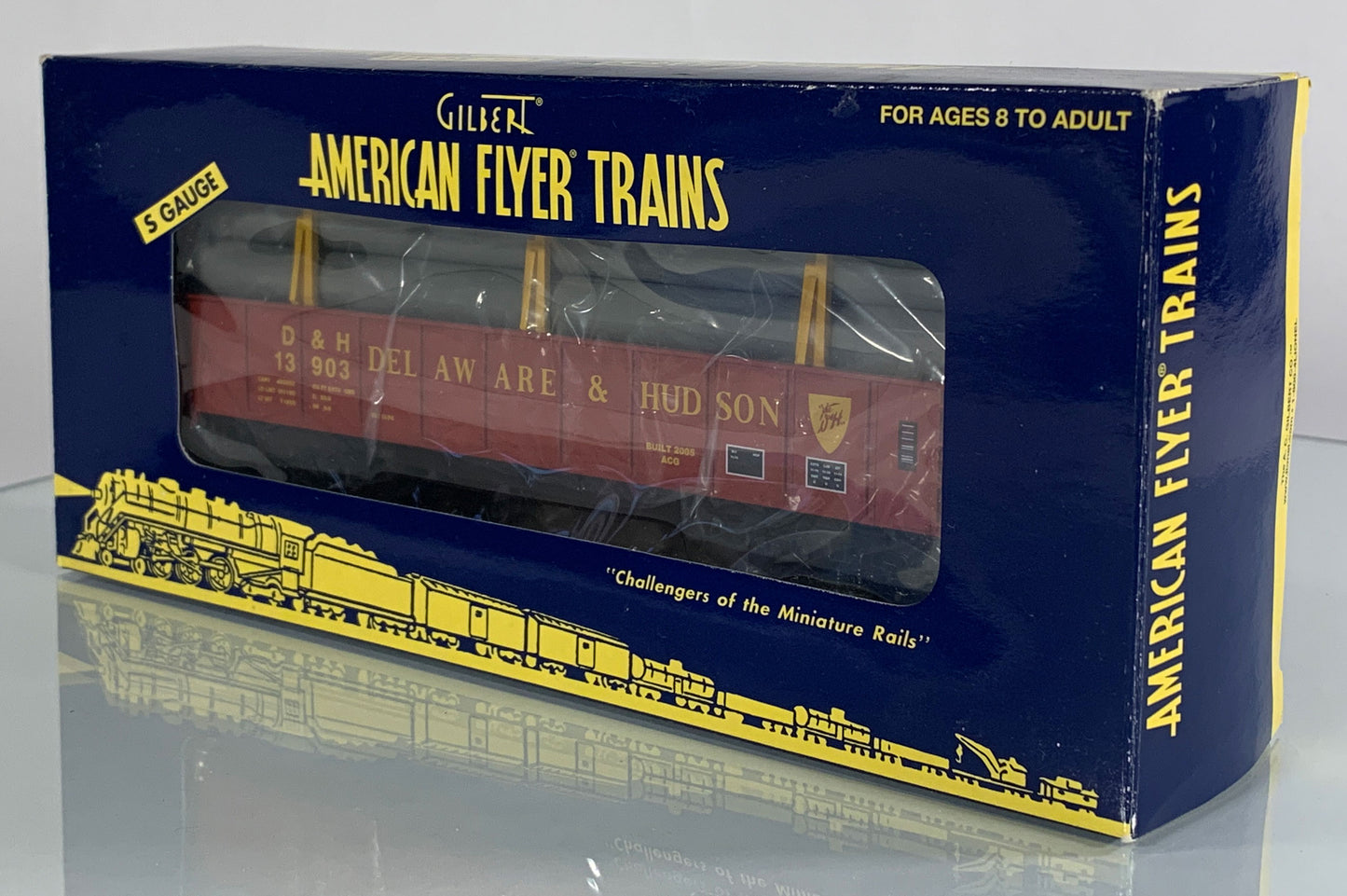 AMERICAN FLYER • S GAUGE • 2005 Delaware & Hudson Gondola w/Pipe Load 6-48541 • NEW OLD STOCK