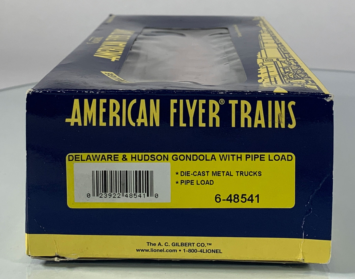 AMERICAN FLYER • S GAUGE • 2005 Delaware & Hudson Gondola w/Pipe Load 6-48541 • NEW OLD STOCK