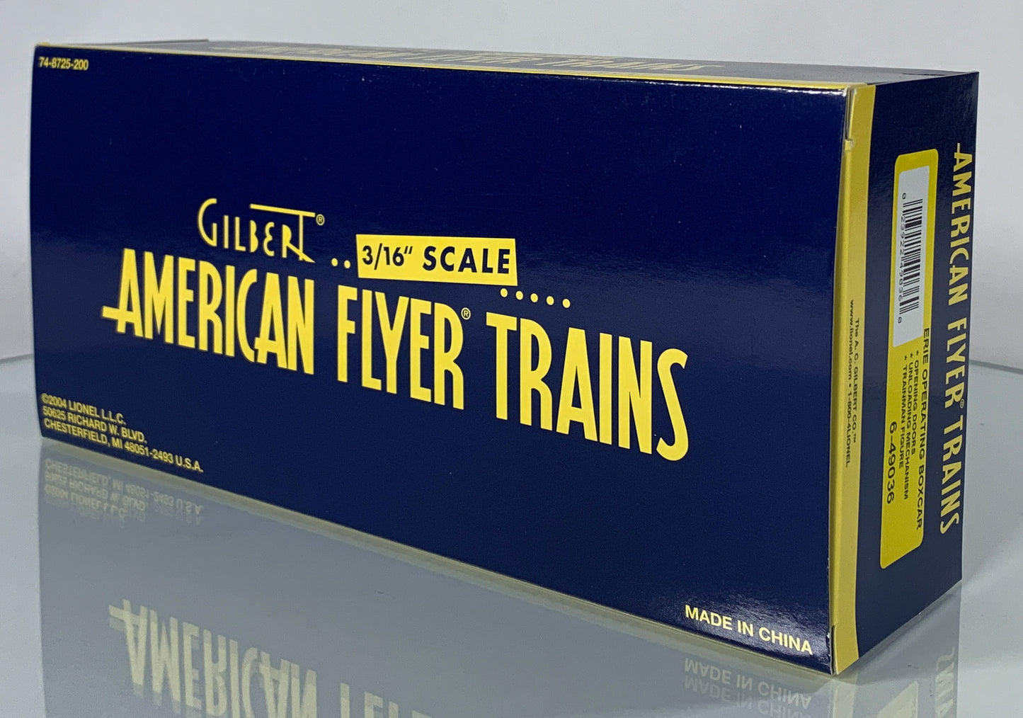AMERICAN FLYER • S GAUGE • 2005 Loading Platform 6-49824 Erie Operating Boxcar 6-49036 • EX COND