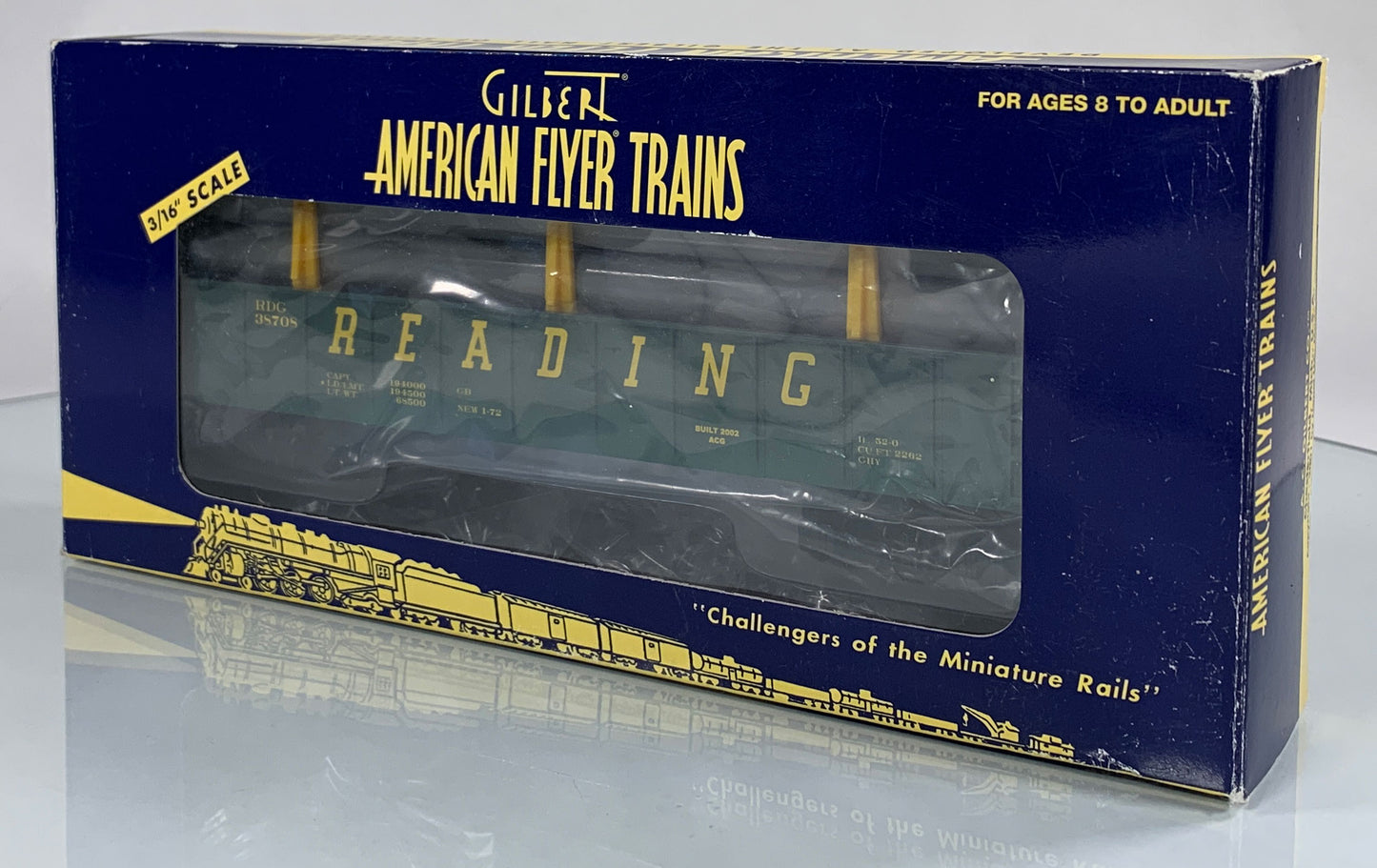 AMERICAN FLYER • S GAUGE • 2002 Reading Gondola w/Pipe Load 6-48526 • NEW OLD STOCK