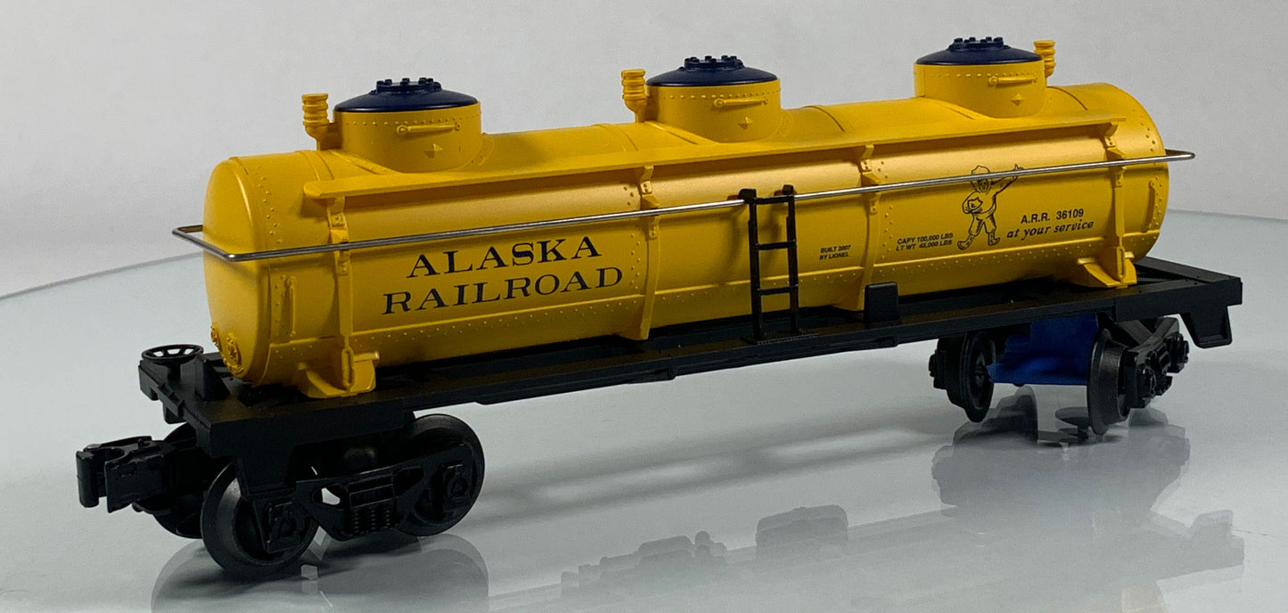 LIONEL • O GAUGE • 2007 Alaska Railroad Tank Car 6-36109 • LOOSE - NEW OLD STOCK