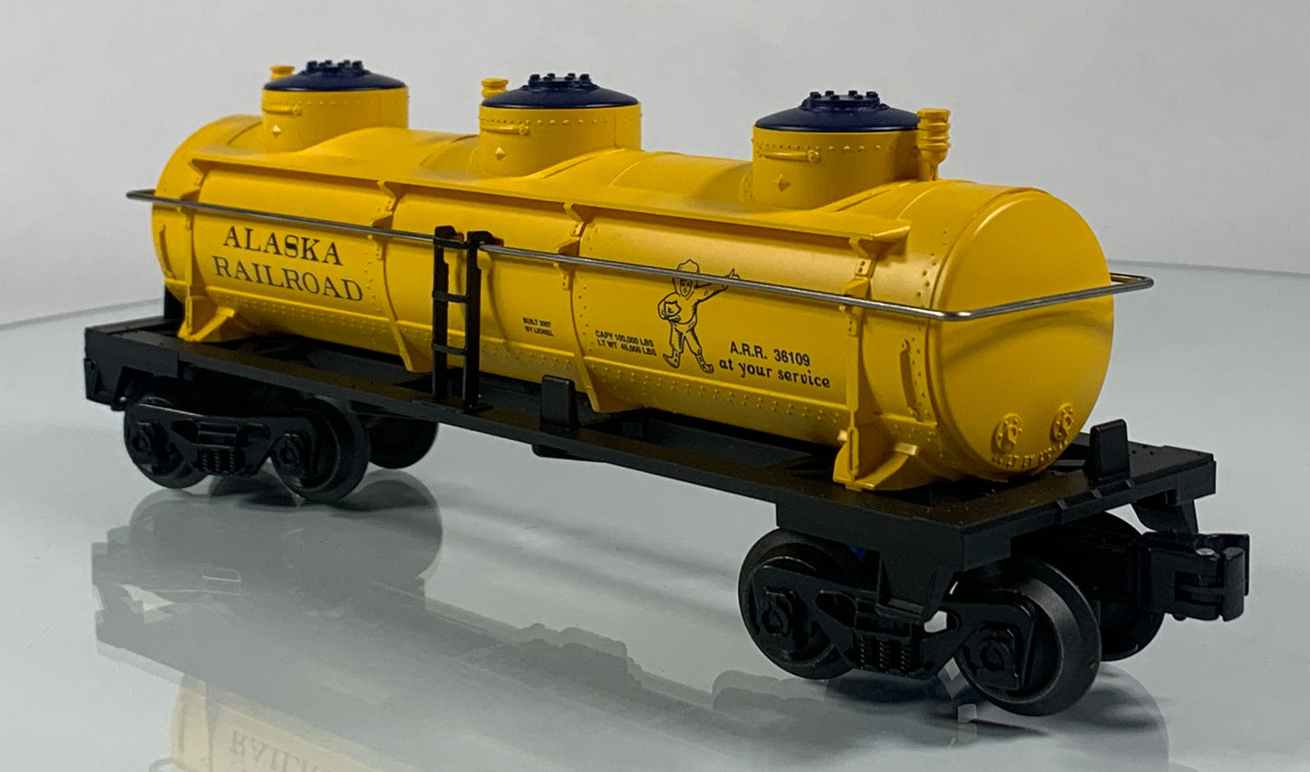 LIONEL • O GAUGE • 2007 Alaska Railroad Tank Car 6-36109 • LOOSE - NEW OLD STOCK