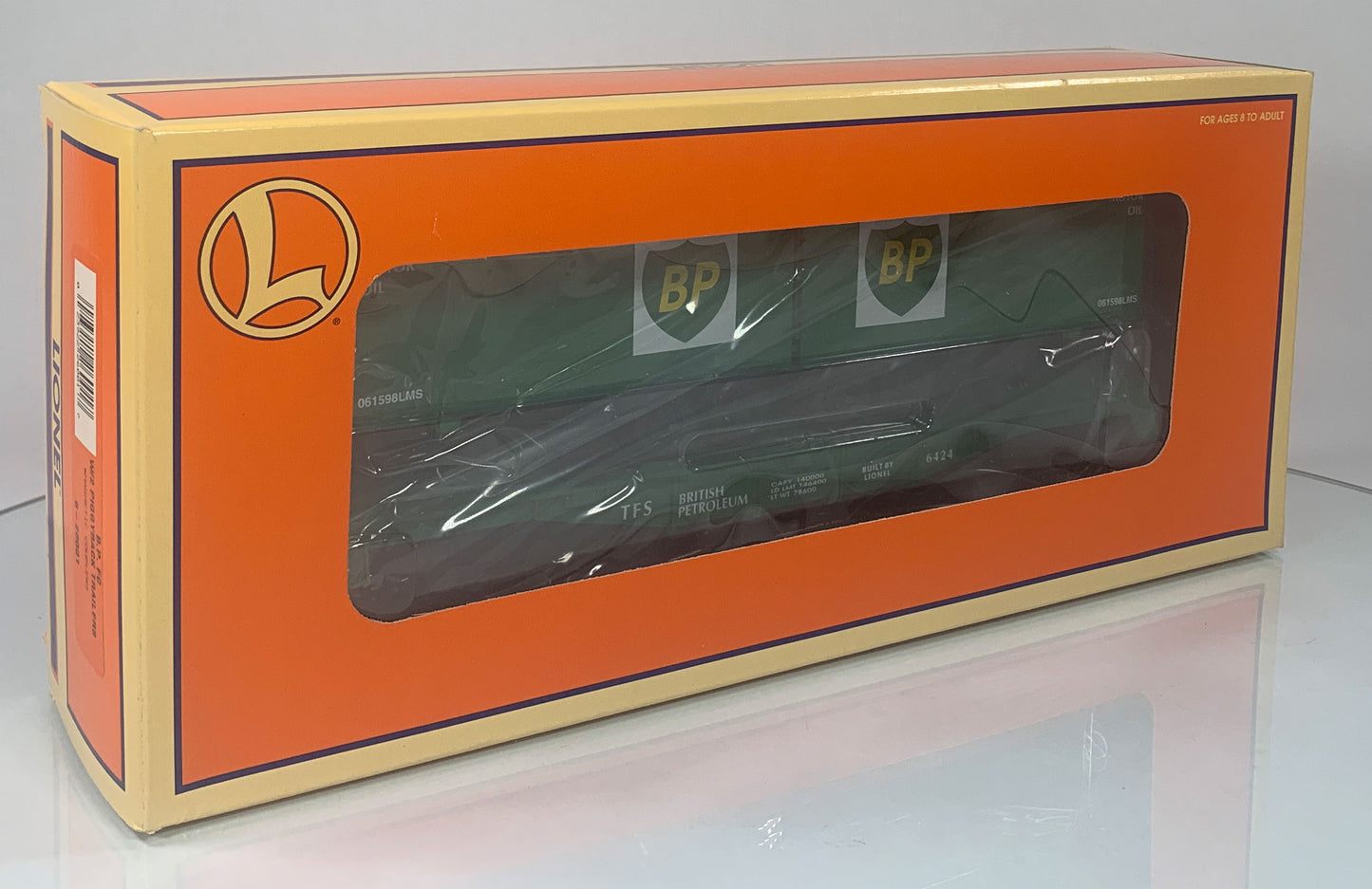 LIONEL • O GAUGE • 2001 BP Flatcar w/2 Piggyback Trailers 6-26001 • NEW OLD STOCK