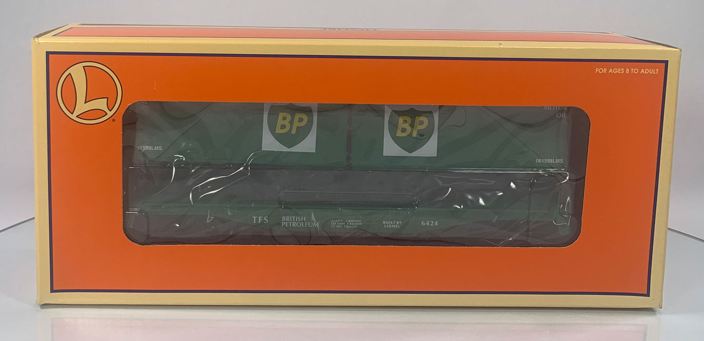 LIONEL • O GAUGE • 2001 BP Flatcar w/2 Piggyback Trailers 6-26001 • NEW OLD STOCK
