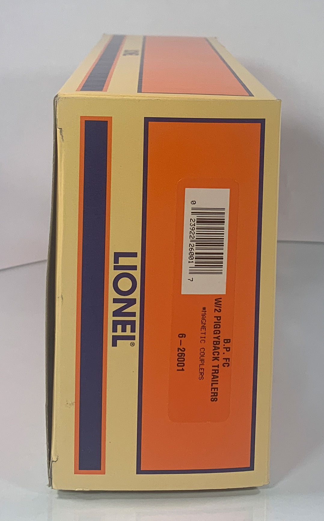 LIONEL • O GAUGE • 2001 BP Flatcar w/2 Piggyback Trailers 6-26001 • NEW OLD STOCK