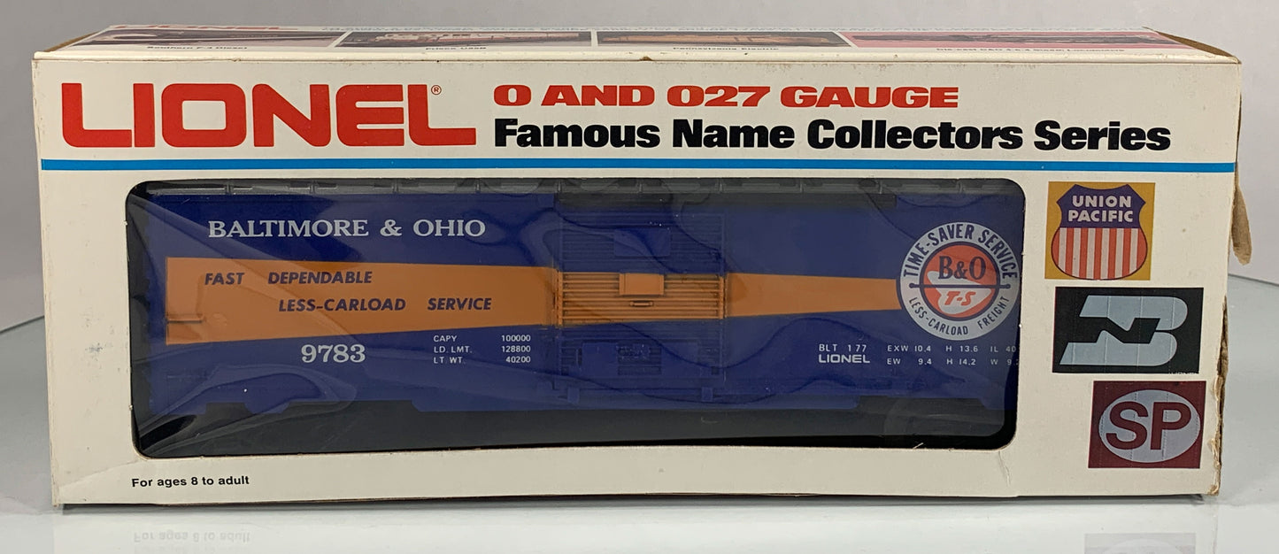LIONEL • O GAUGE • 1977 Baltimore & Ohio Boxcar 6-9783 • EX COND