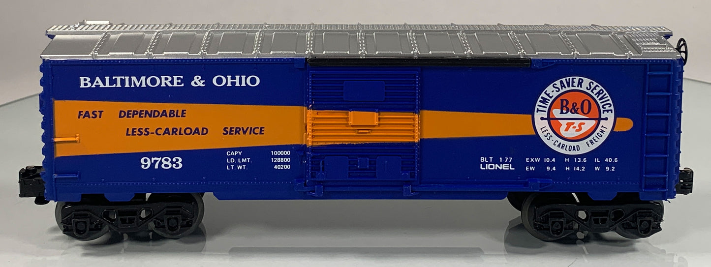 LIONEL • O GAUGE • 1977 Baltimore & Ohio Boxcar 6-9783 • EX COND