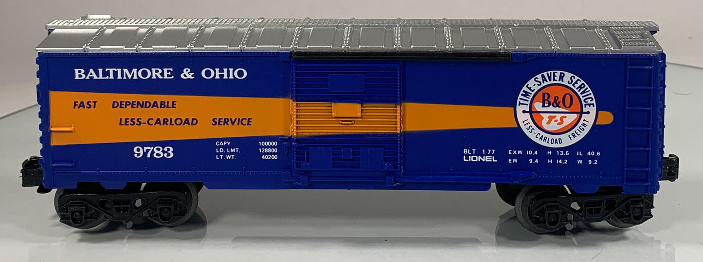 LIONEL • O GAUGE • 1977 Baltimore & Ohio Boxcar 6-9783 • EX COND