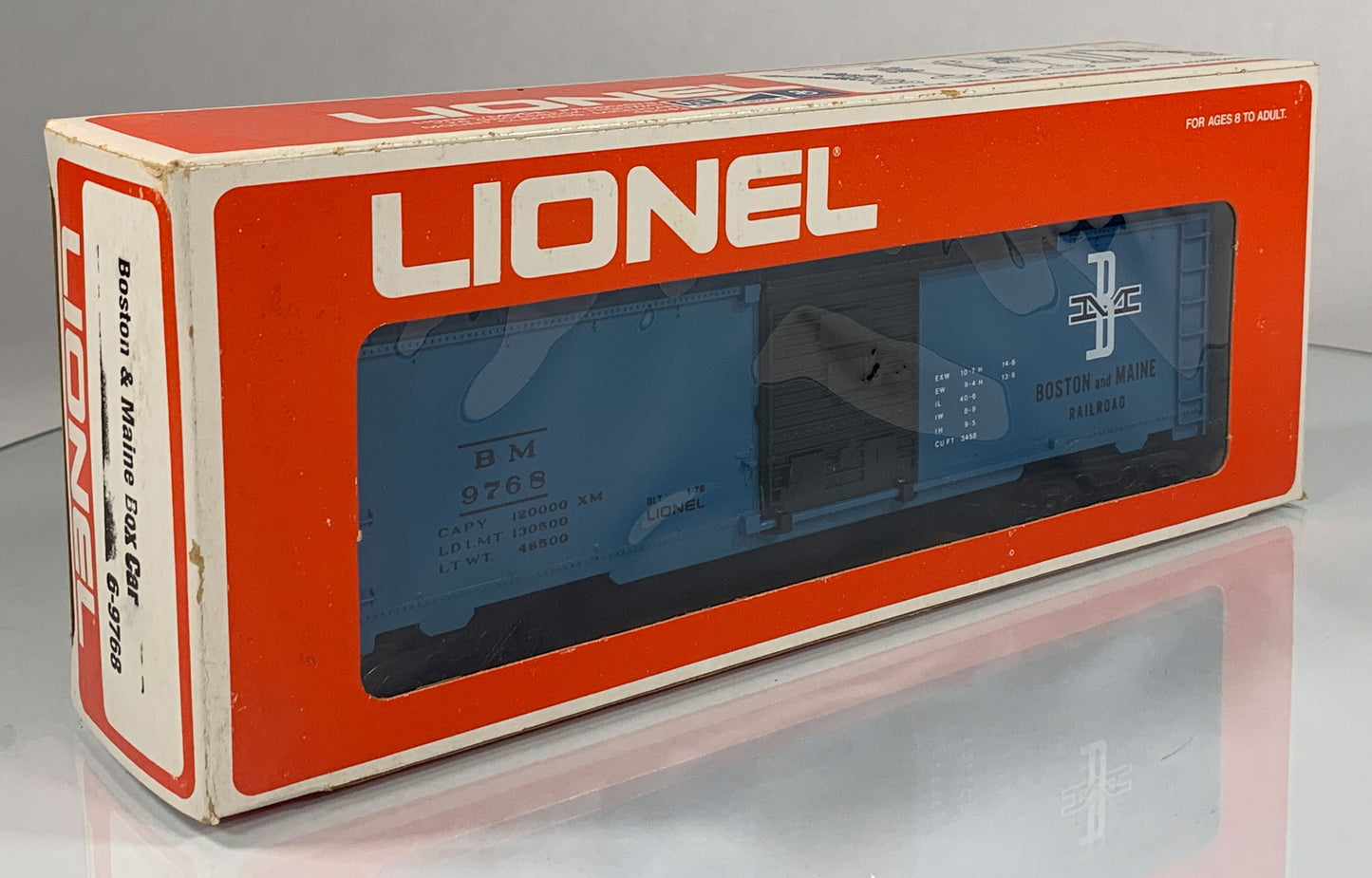 LIONEL • O GAUGE • 1976 Boston & Maine Boxcar 6-9768 • EX COND