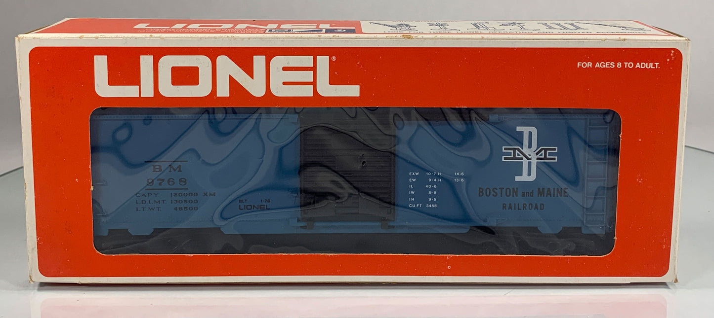 LIONEL • O GAUGE • 1976 Boston & Maine Boxcar 6-9768 • EX COND