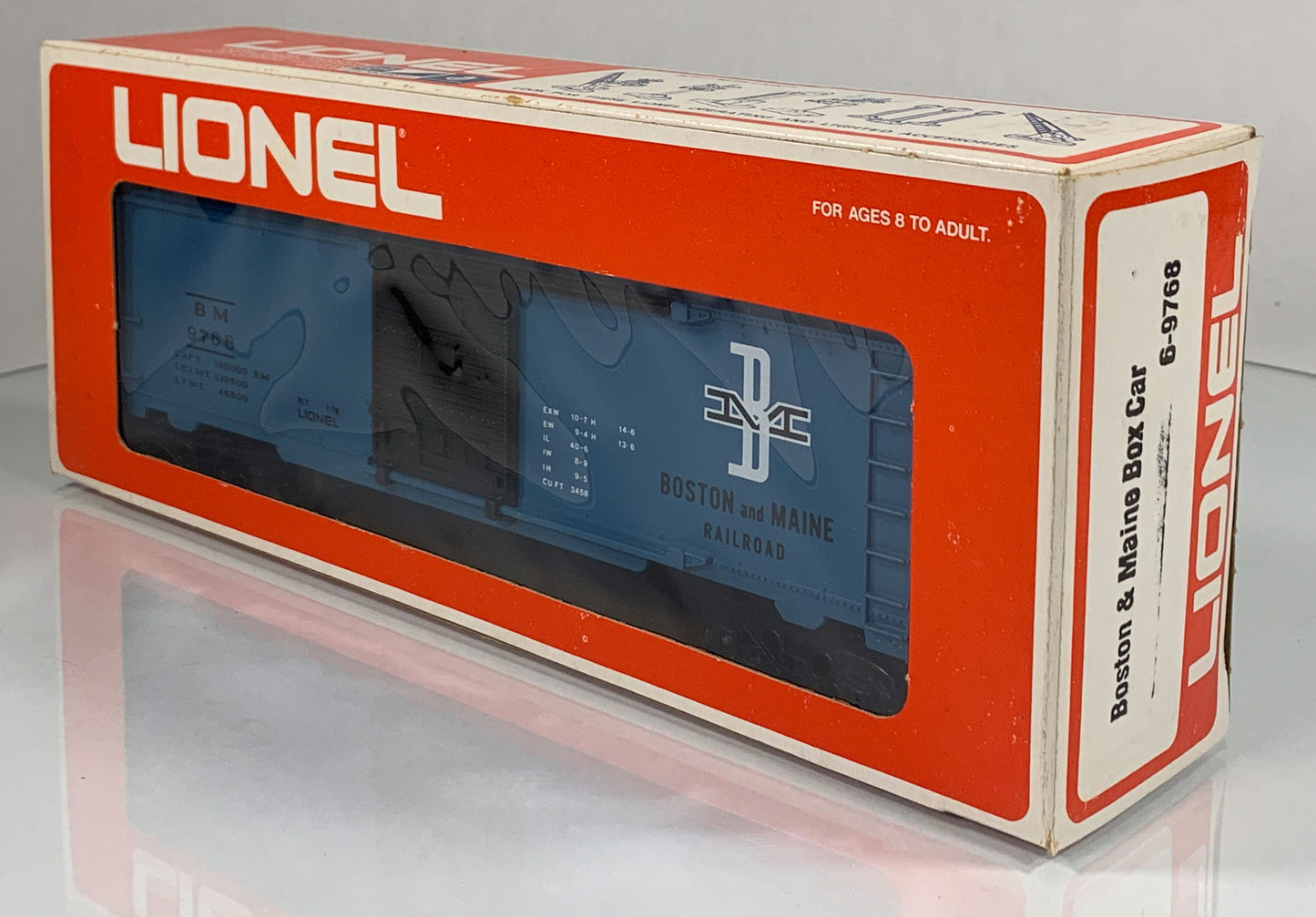 LIONEL • O GAUGE • 1976 Boston & Maine Boxcar 6-9768 • EX COND