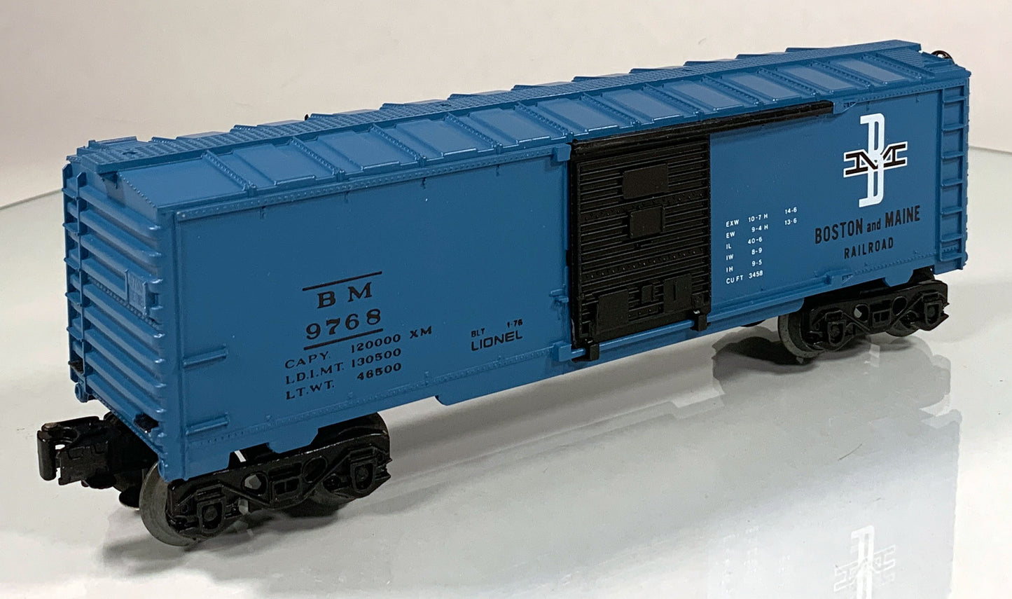 LIONEL • O GAUGE • 1976 Boston & Maine Boxcar 6-9768 • EX COND
