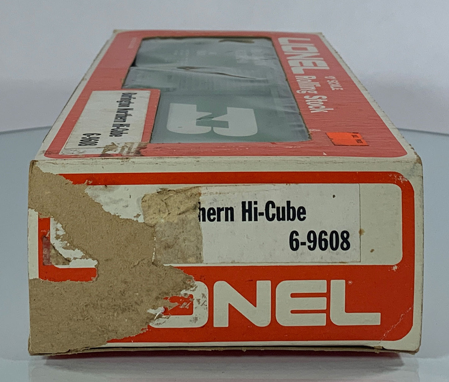 LIONEL • O GAUGE • 1976 Burlington Northern Hi-Cube Boxcar 6-9608 • NEW OLD STOCK