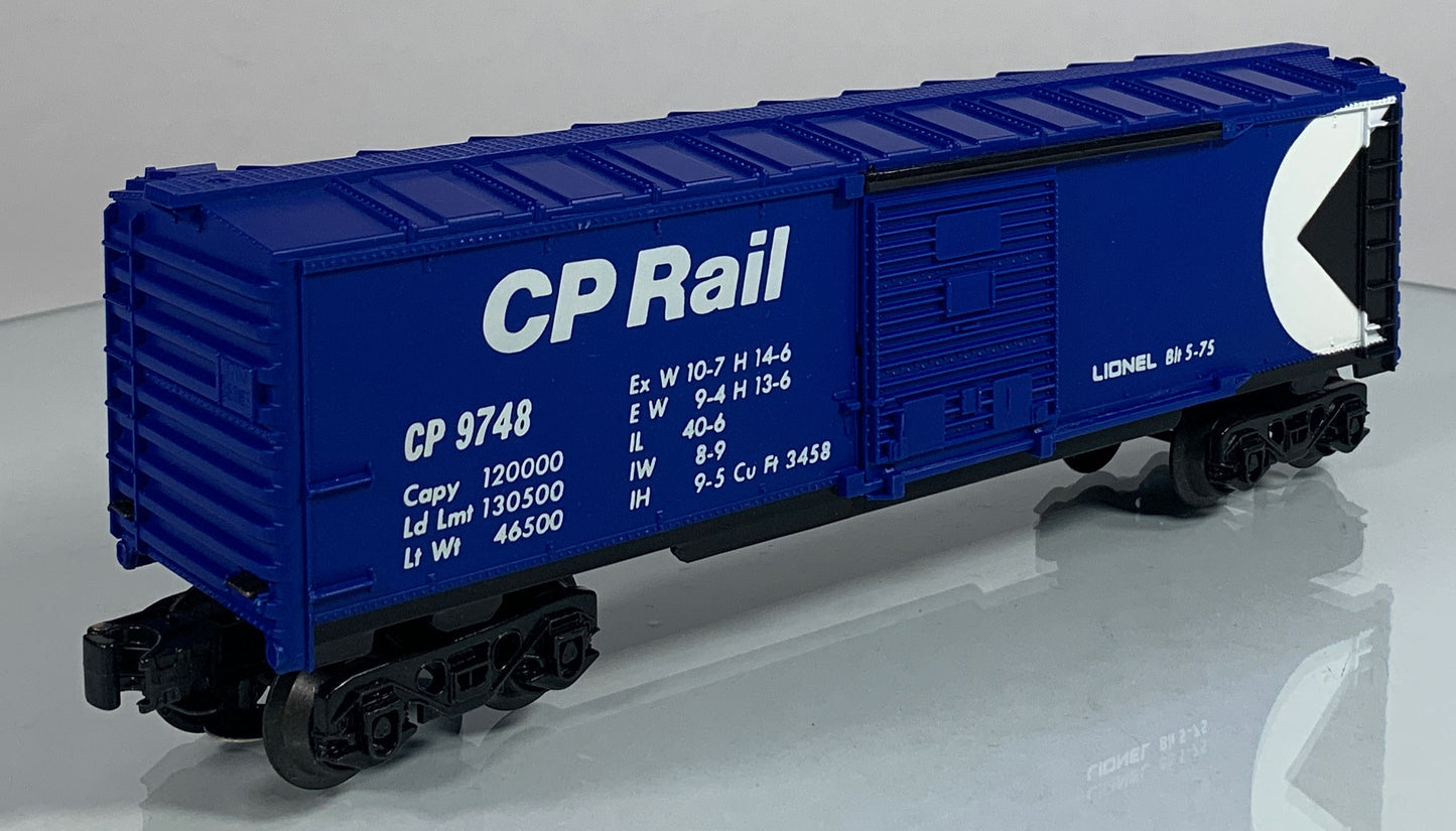 LIONEL • O GAUGE • 1975 CP Rail Boxcar 6-9748 • NEW OLD STOCK