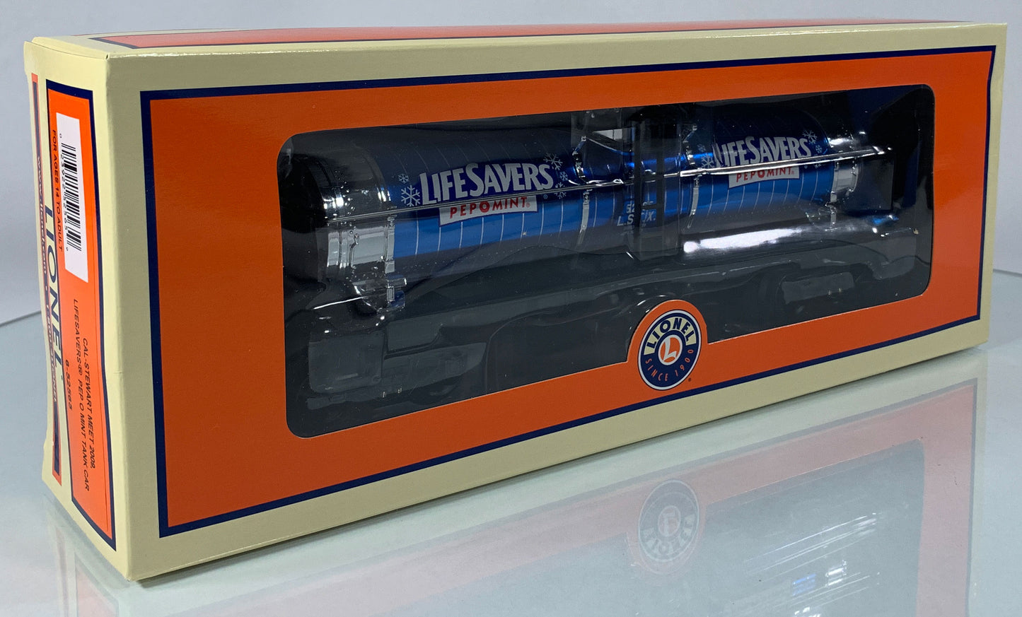 LIONEL • O GAUGE • 2009 Cal Stewart Life Savers Pep O Mint Tank Car 6-52565 • NEW OLD STOCK