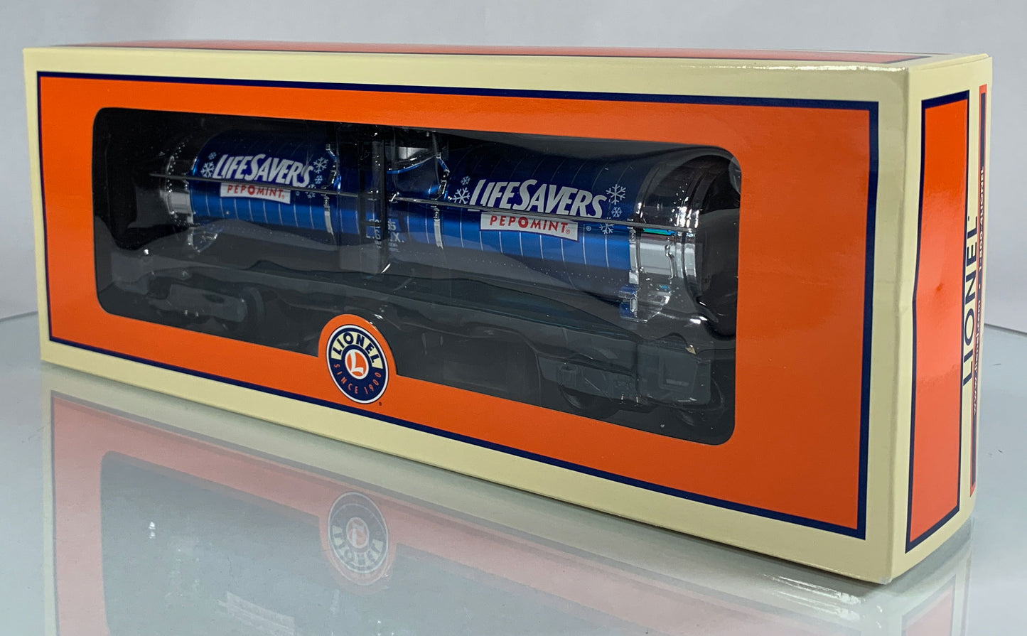 LIONEL • O GAUGE • 2009 Cal Stewart Life Savers Pep O Mint Tank Car 6-52565 • NEW OLD STOCK