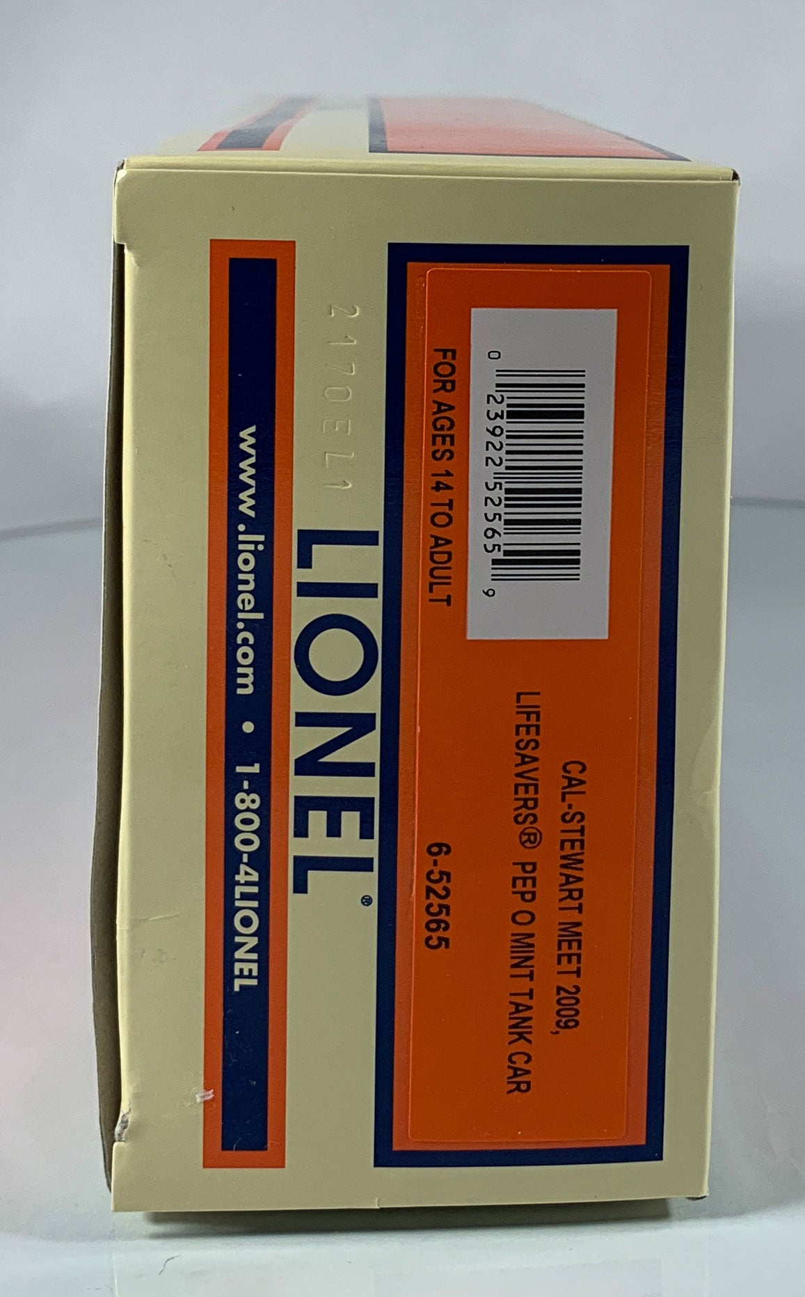 LIONEL • O GAUGE • 2009 Cal Stewart Life Savers Pep O Mint Tank Car 6-52565 • NEW OLD STOCK