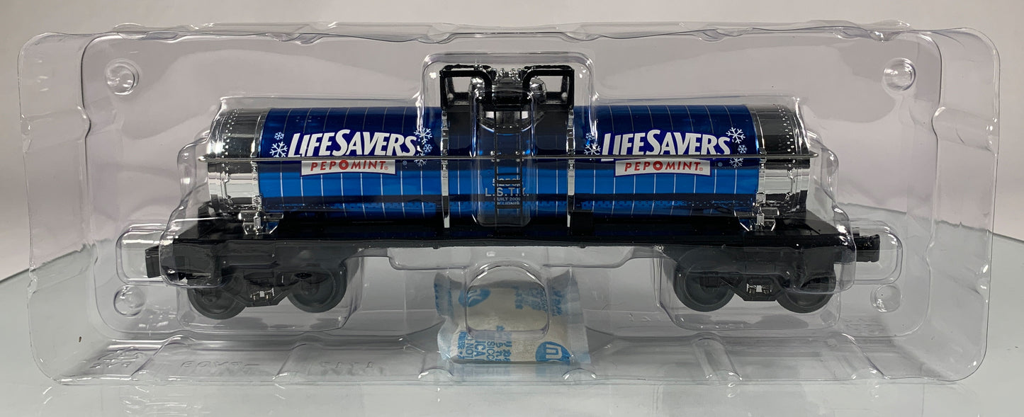 LIONEL • O GAUGE • 2009 Cal Stewart Life Savers Pep O Mint Tank Car 6-52565 • NEW OLD STOCK