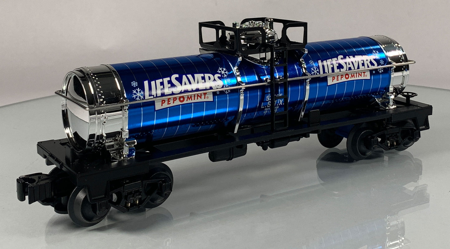 LIONEL • O GAUGE • 2009 Cal Stewart Life Savers Pep O Mint Tank Car 6-52565 • NEW OLD STOCK