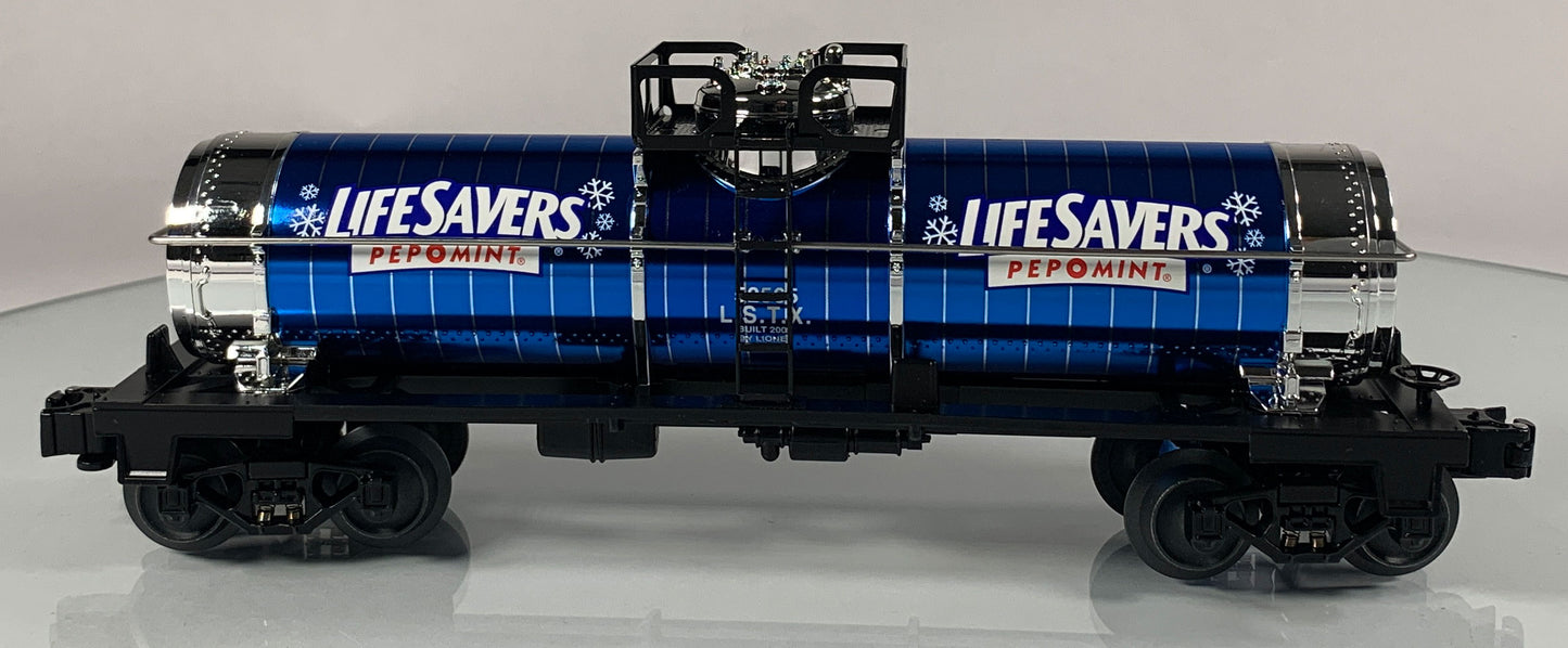 LIONEL • O GAUGE • 2009 Cal Stewart Life Savers Pep O Mint Tank Car 6-52565 • NEW OLD STOCK