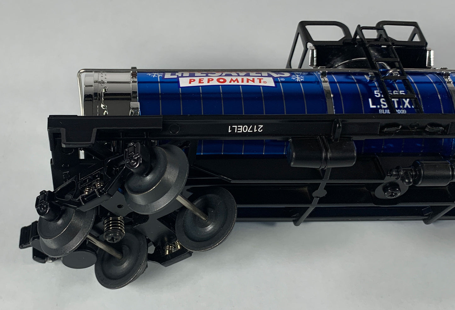 LIONEL • O GAUGE • 2009 Cal Stewart Life Savers Pep O Mint Tank Car 6-52565 • NEW OLD STOCK