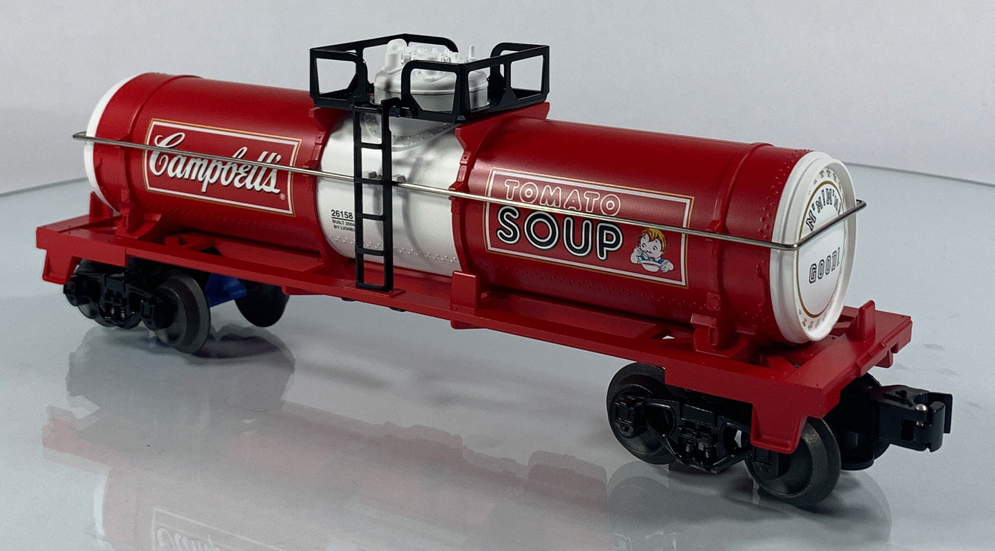 LIONEL • O GAUGE • 2004 Campbell’s Soup Single Dome Tank Car 6-26158 • NEW OLD STOCK