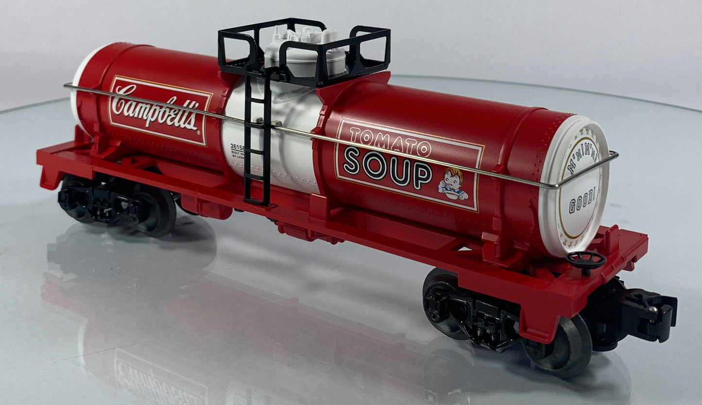 LIONEL • O GAUGE • 2004 Campbell’s Soup Single Dome Tank Car 6-26158 • NEW OLD STOCK