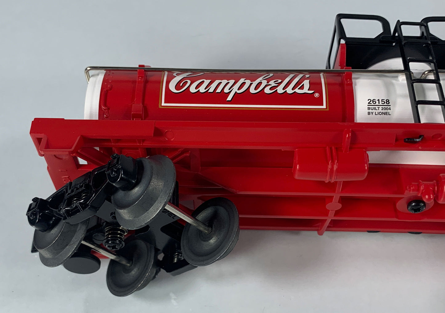 LIONEL • O GAUGE • 2004 Campbell’s Soup Single Dome Tank Car 6-26158 • NEW OLD STOCK