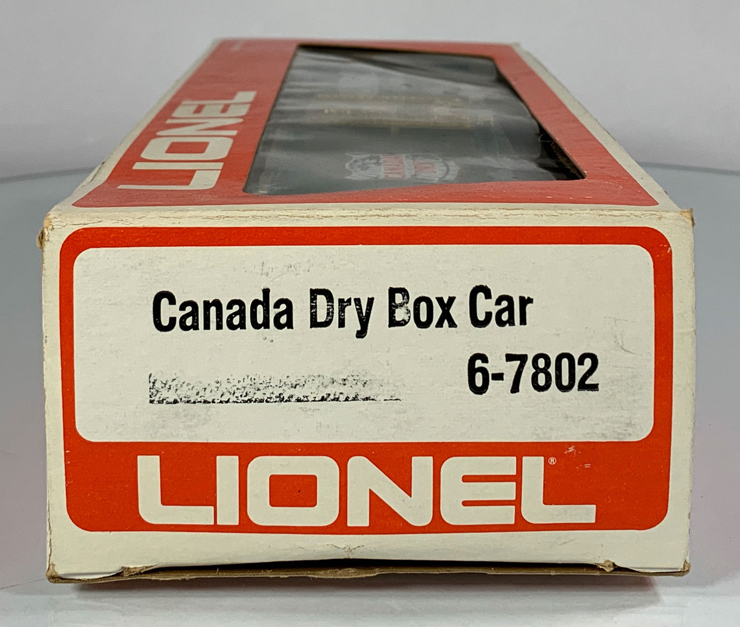 LIONEL • O GAUGE • 1976 Canada Dry Ginger Ale Boxcar 6-7802 • EX COND