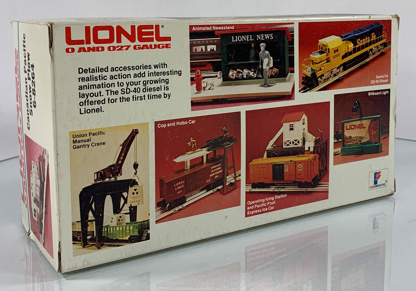 LIONEL • O GAUGE • 1982 Canadian Pacific Snow Plow Motorized 6-8264 • EX COND