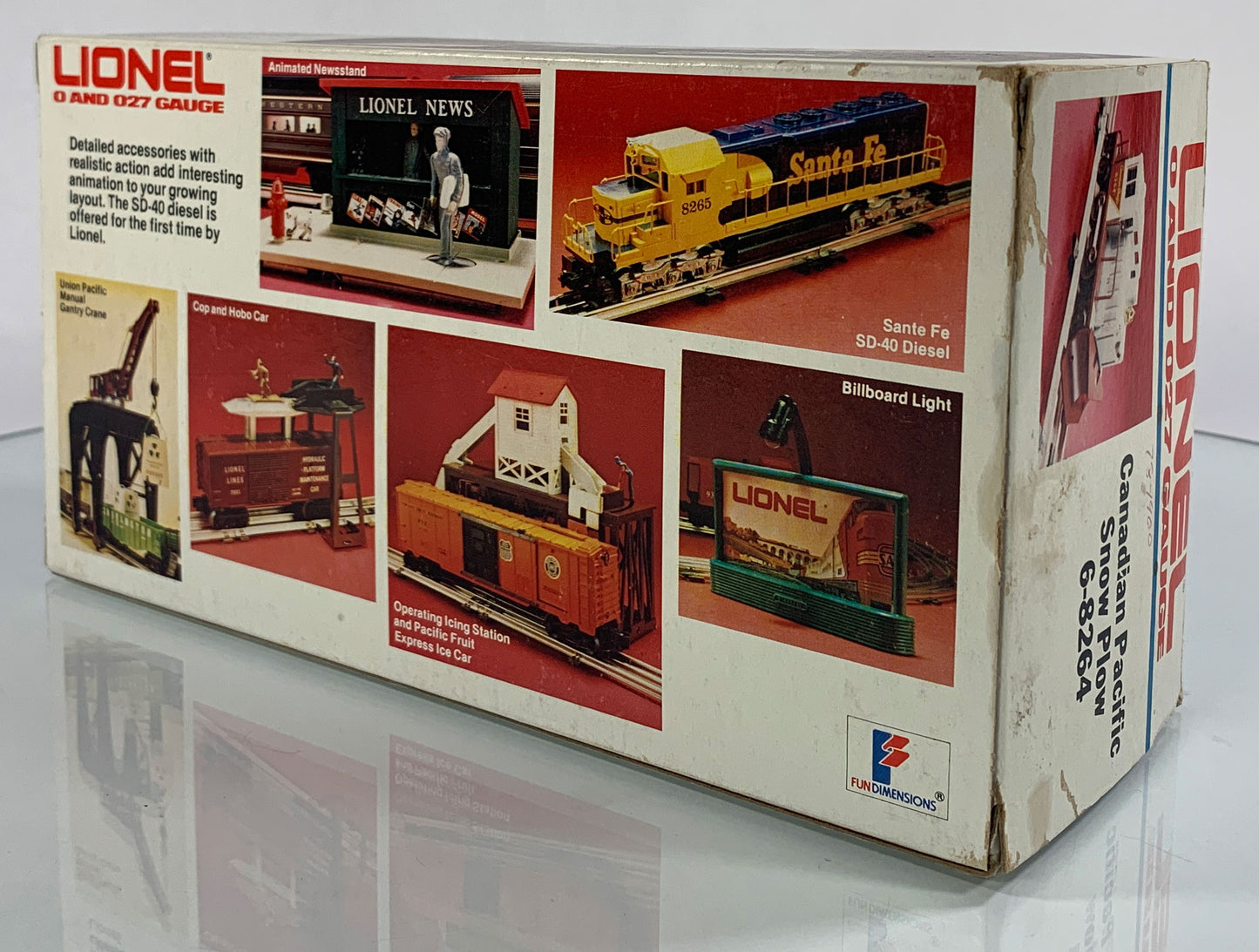 LIONEL • O GAUGE • 1982 Canadian Pacific Snow Plow Motorized 6-8264 • EX COND