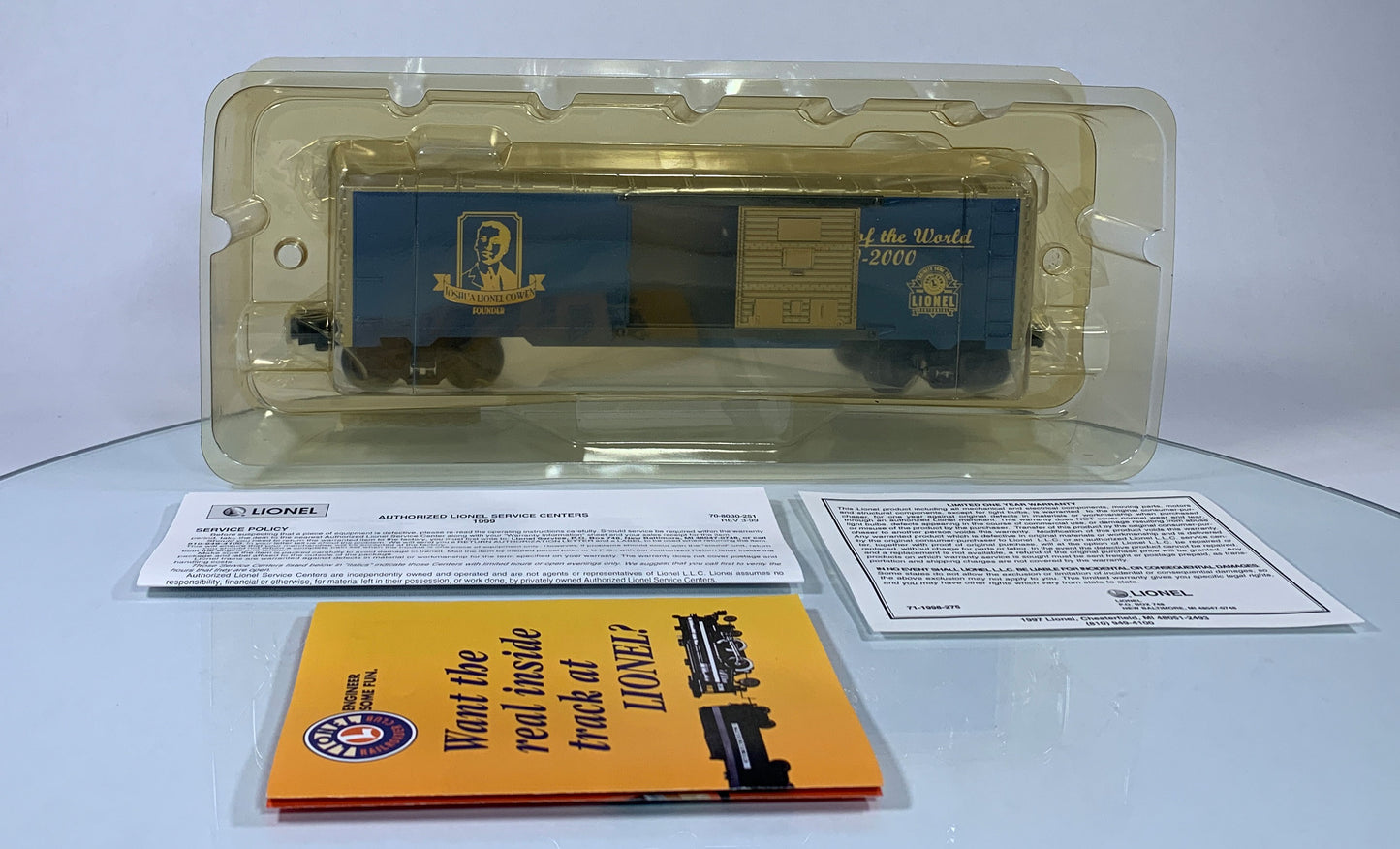 LIONEL • O GAUGE • 2000 Lionel Centennial Boxcar 6-39202 • NEW OLD STOCK