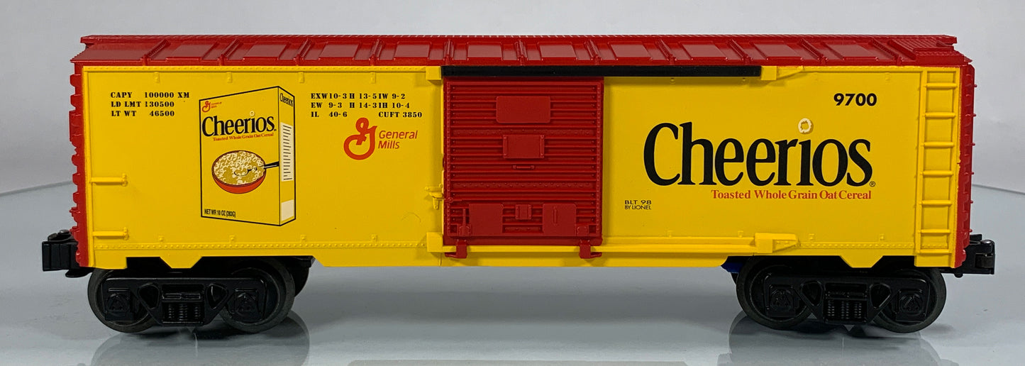 LIONEL • O GAUGE • 1998 Cheerios Boxcar 6-26216 • NEW OLD STOCK