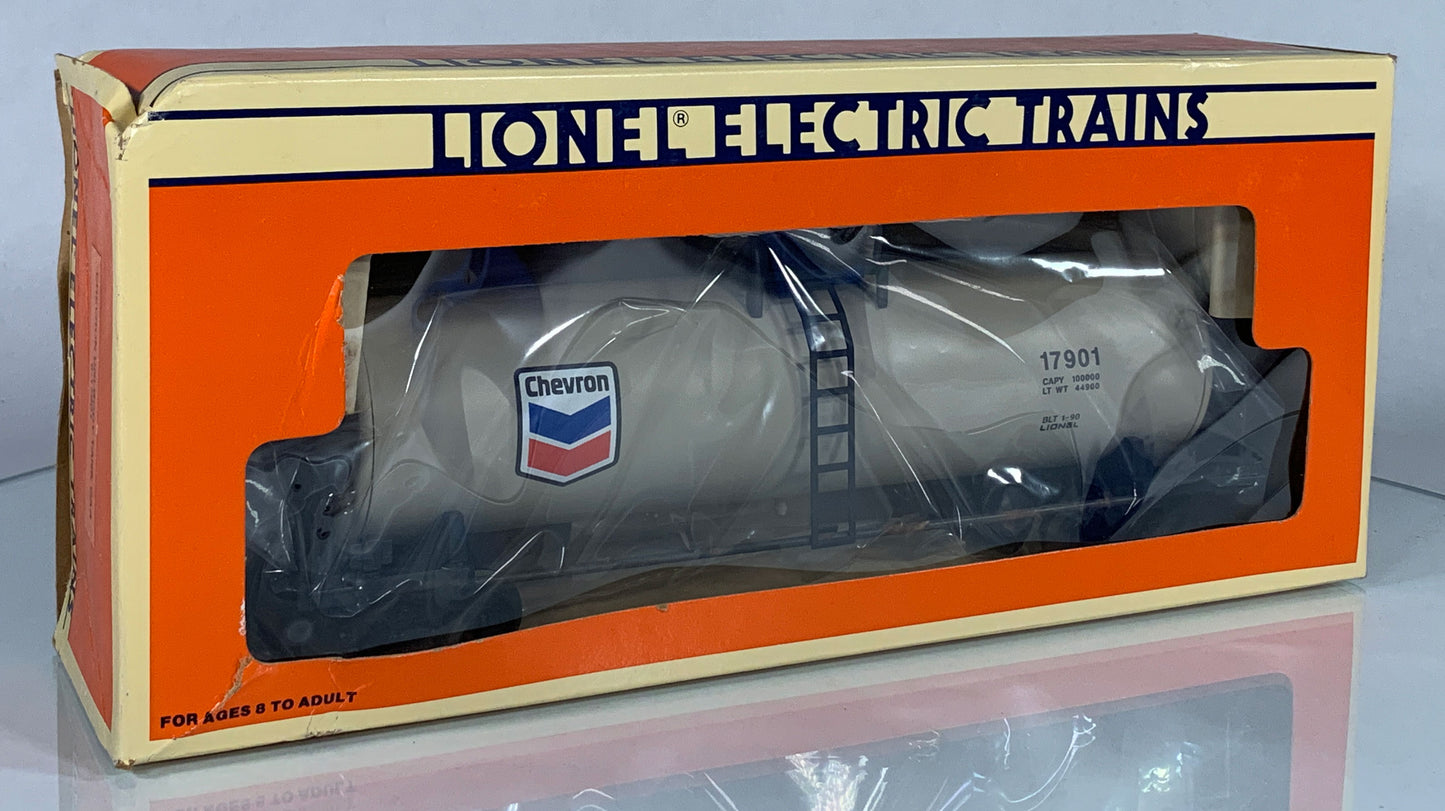 LIONEL • O GAUGE • 1991 Chevron Tank Car 6-17901 • NEW OLD STOCK