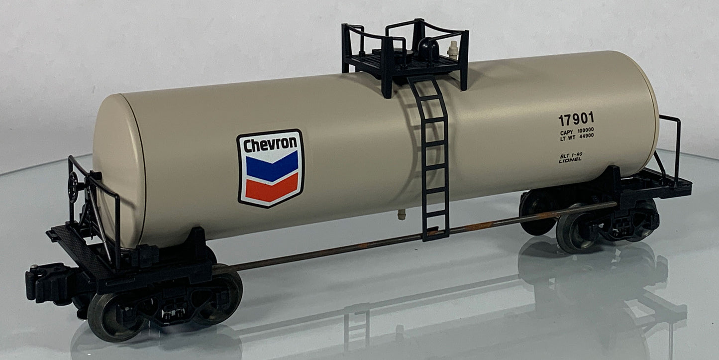 LIONEL • O GAUGE • 1991 Chevron Tank Car 6-17901 • NEW OLD STOCK