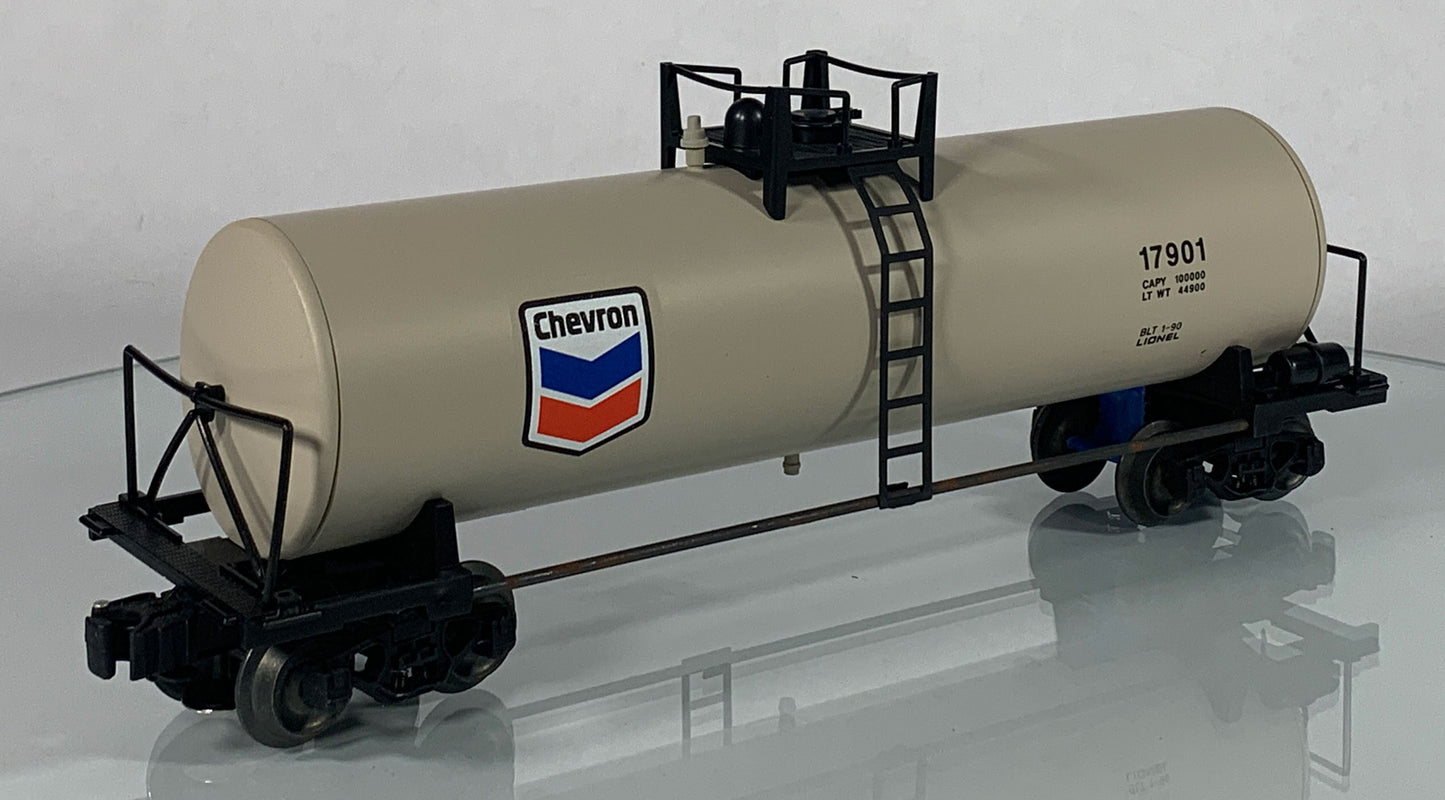 LIONEL • O GAUGE • 1991 Chevron Tank Car 6-17901 • NEW OLD STOCK