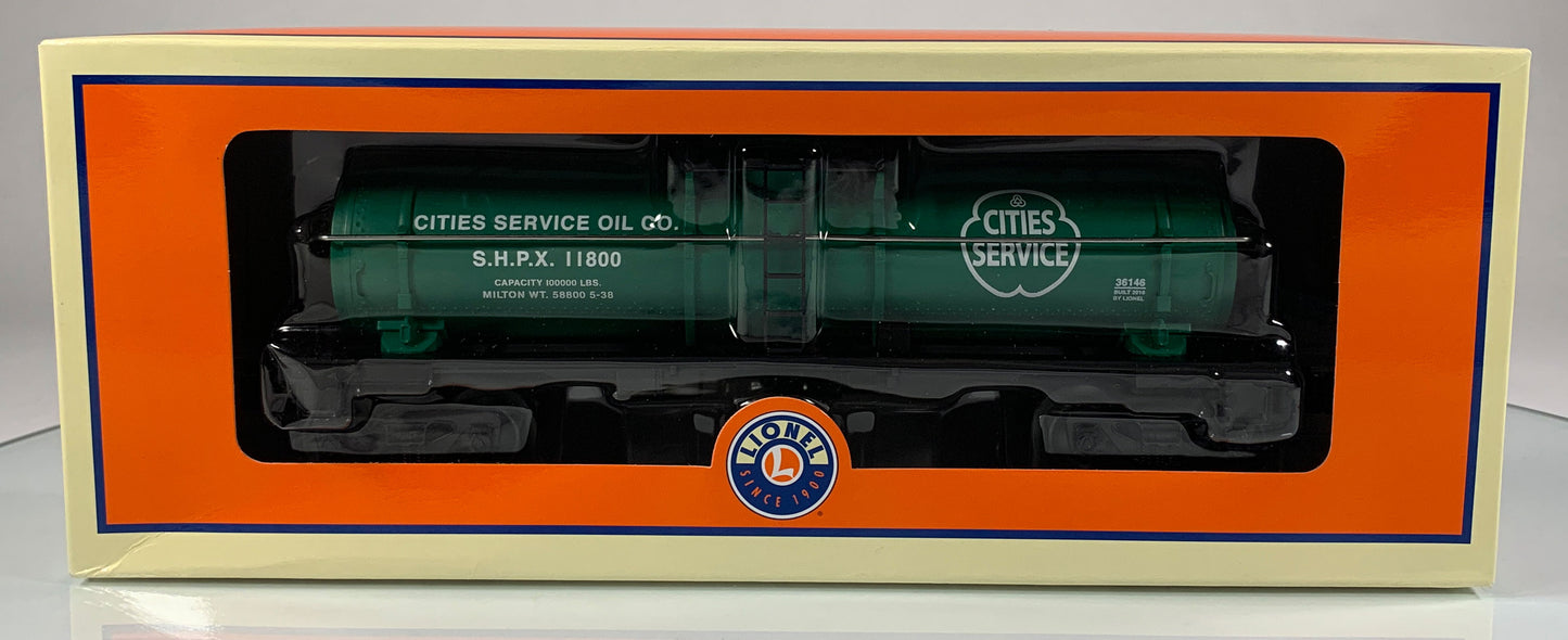 LIONEL • O GAUGE • 2010 Cities Service Single Dome Tank Car 6-36146 • NEW OLD STOCK