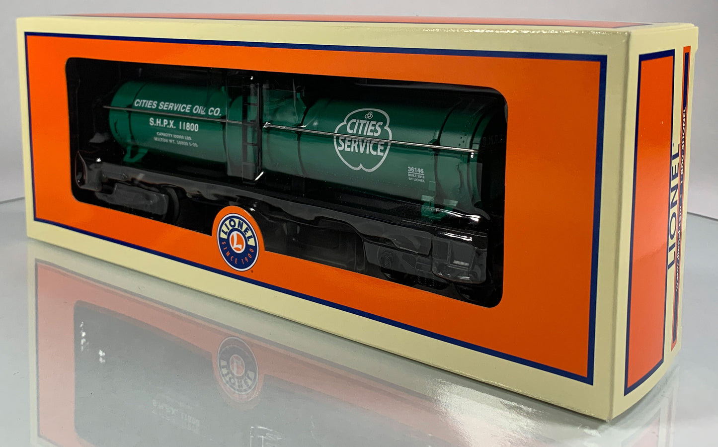 LIONEL • O GAUGE • 2010 Cities Service Single Dome Tank Car 6-36146 • NEW OLD STOCK