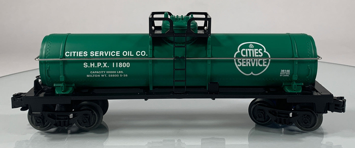 LIONEL • O GAUGE • 2010 Cities Service Single Dome Tank Car 6-36146 • NEW OLD STOCK
