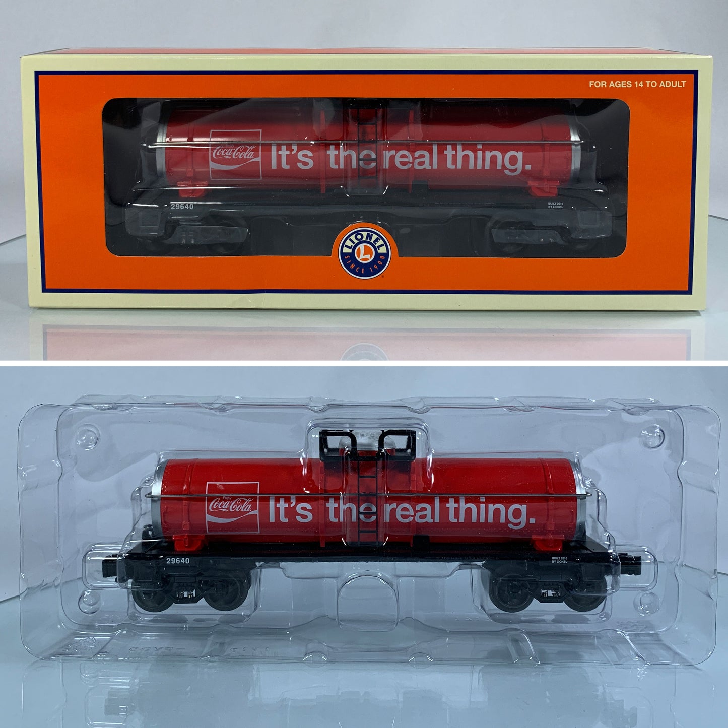 LIONEL • O GAUGE • 2010 Coca-Cola Tank Car 6-29640 • NEW OLD STOCK